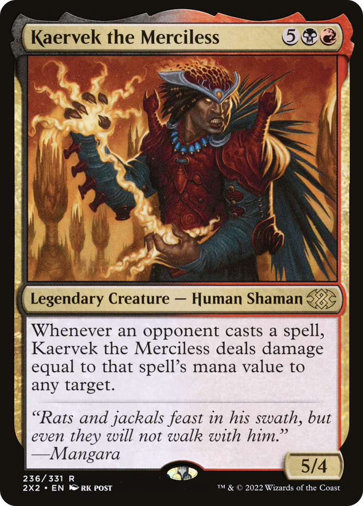 Kaervek the Merciless [Double Masters 2022] Foil