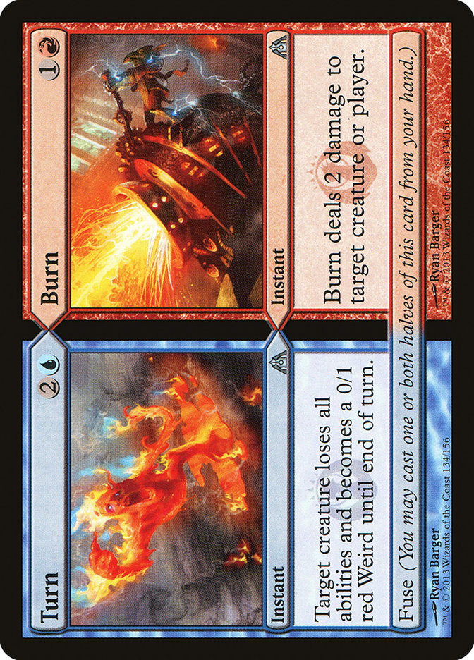 Turn // Burn 134/156 (Dragon's Maze)  - Foil
