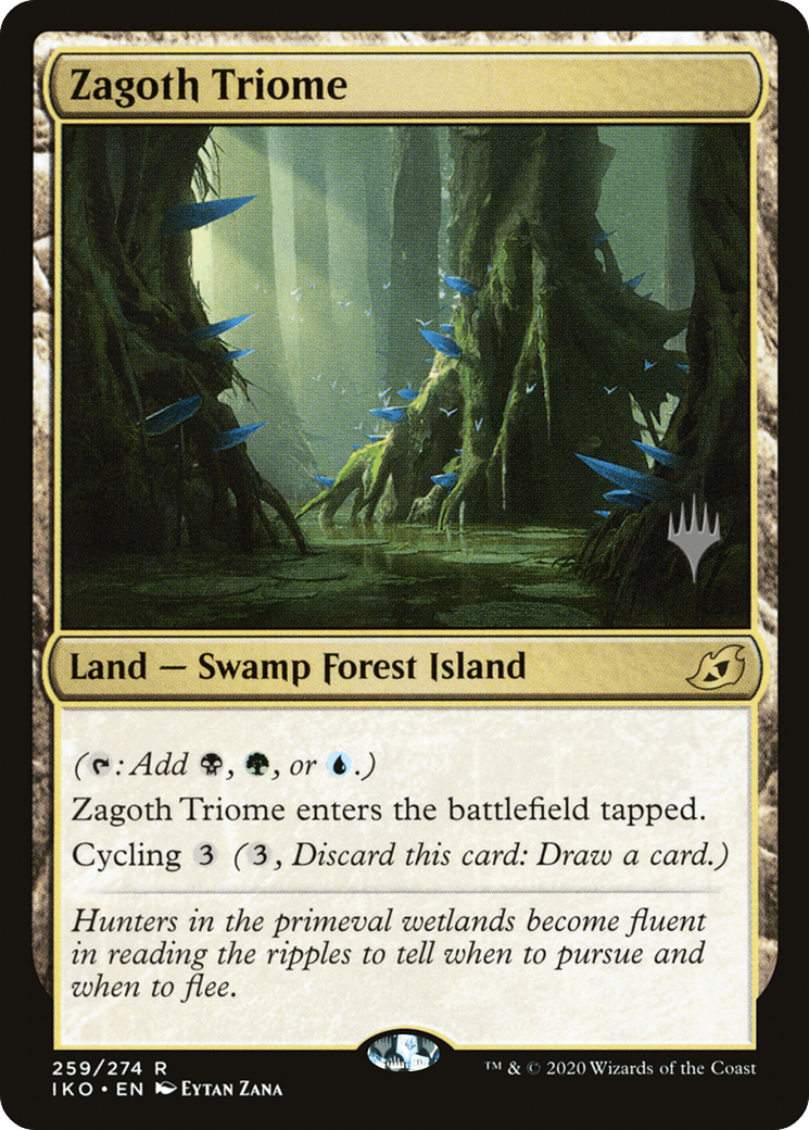 Zagoth Triome (Promo Pack) [Ikoria: Lair of Behemoths Promos] Foil