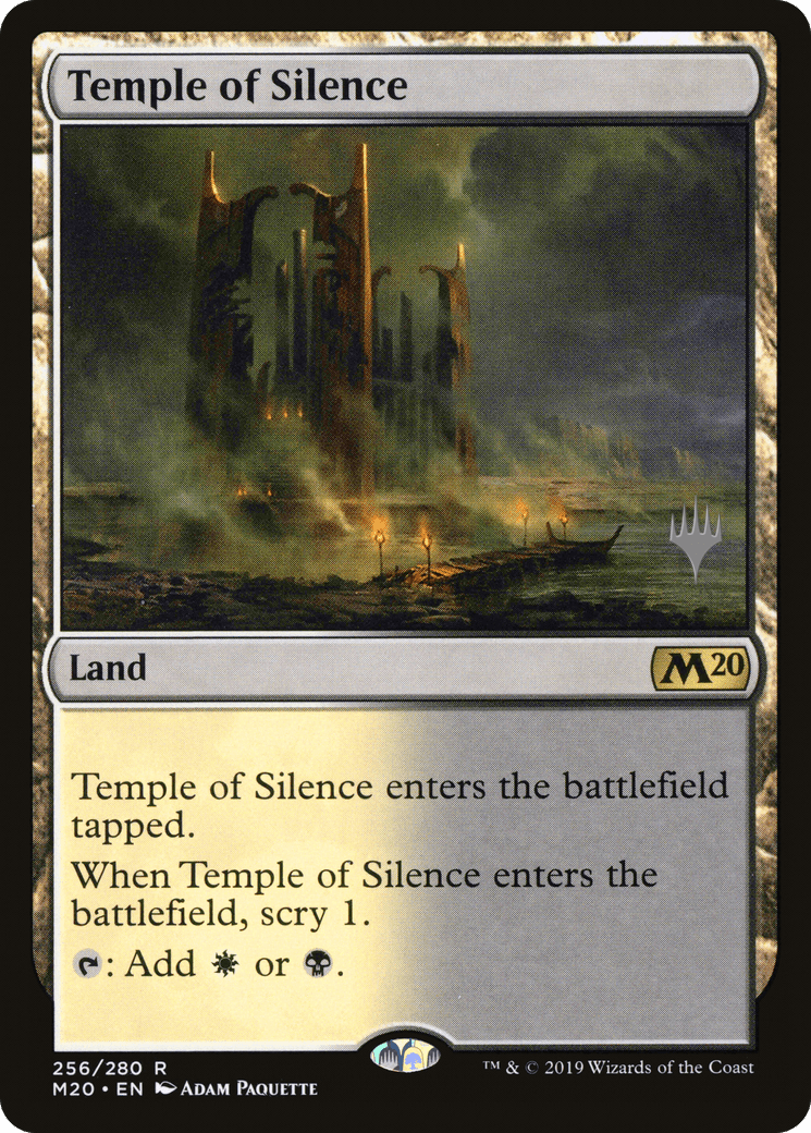 Temple of Silence (Promo Pack) [Core Set 2020 Promos] Foil