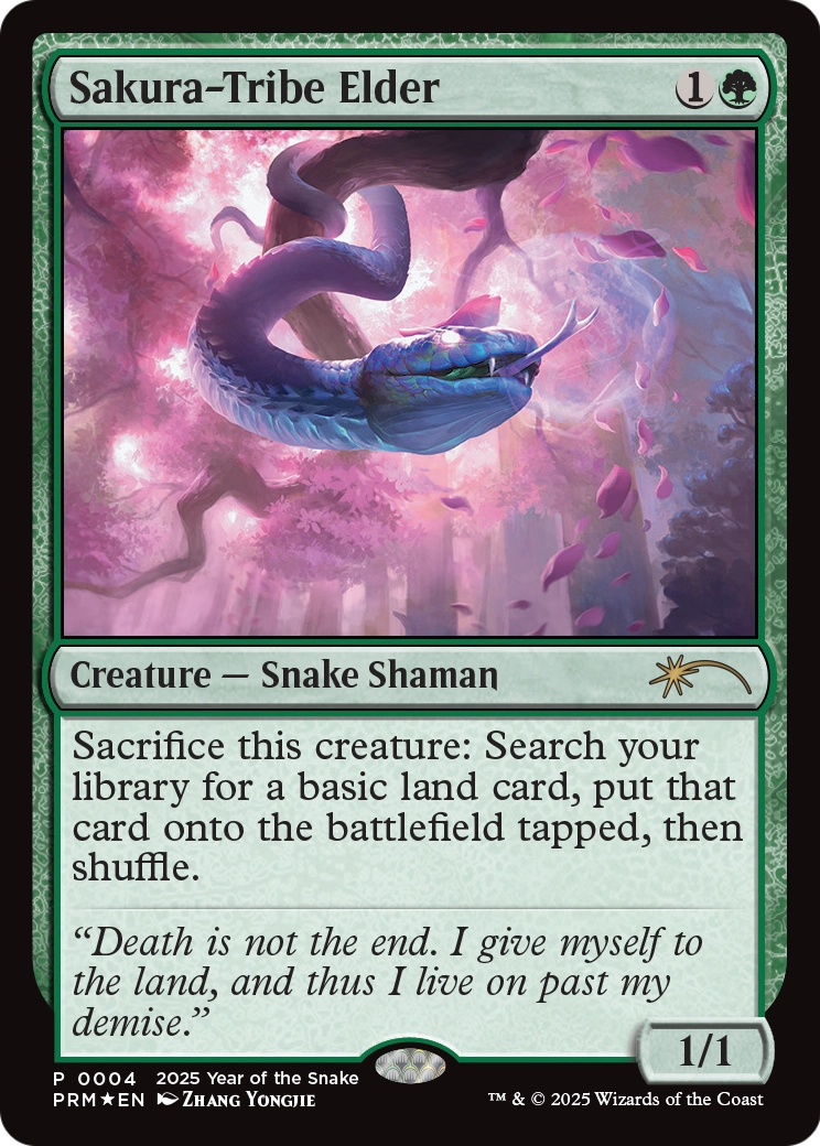 Sakura-Tribe Elder (Year of the Snake 2025) (004) [Standard Showdown Promos]  Foil