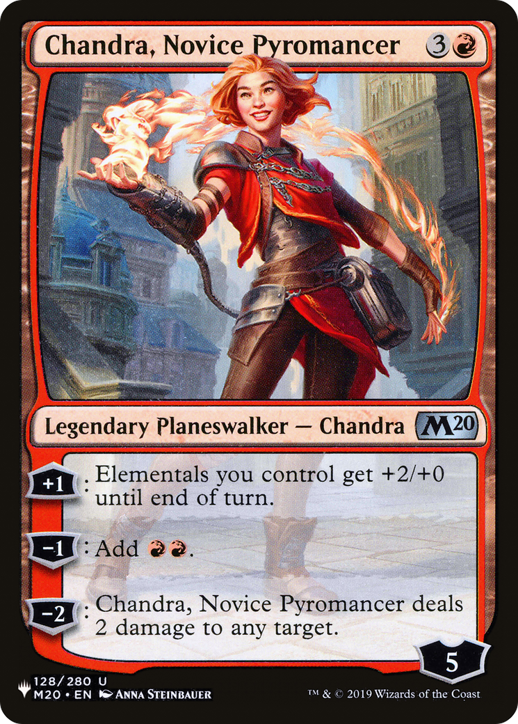 Chandra, Novice Pyromancer |  (M20-128) [The List]