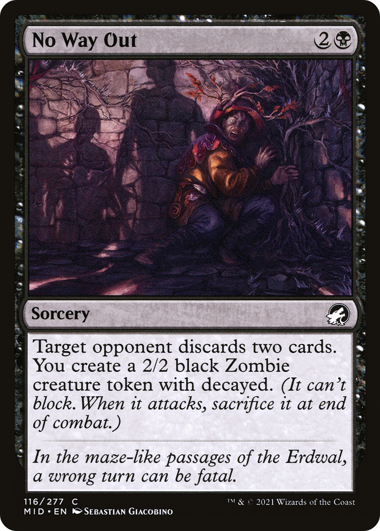 No Way Out [Innistrad: Midnight Hunt] Foil