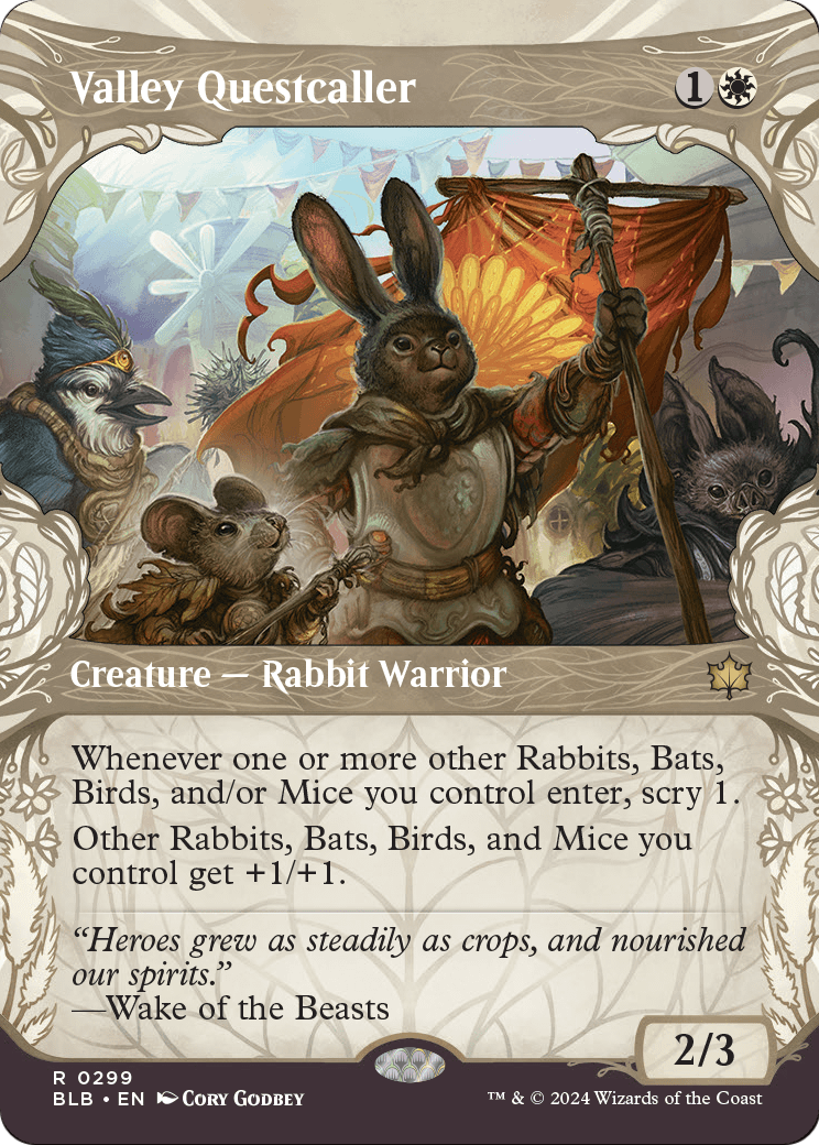 Valley Questcaller (Showcase) [Bloomburrow] Foil