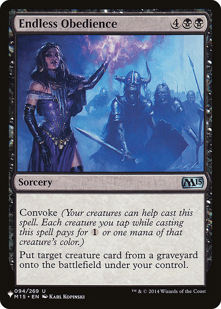 Endless Obedience |  (M15-94) [The List]