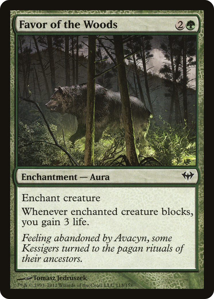 Favor of the Woods [Dark Ascension] Foil