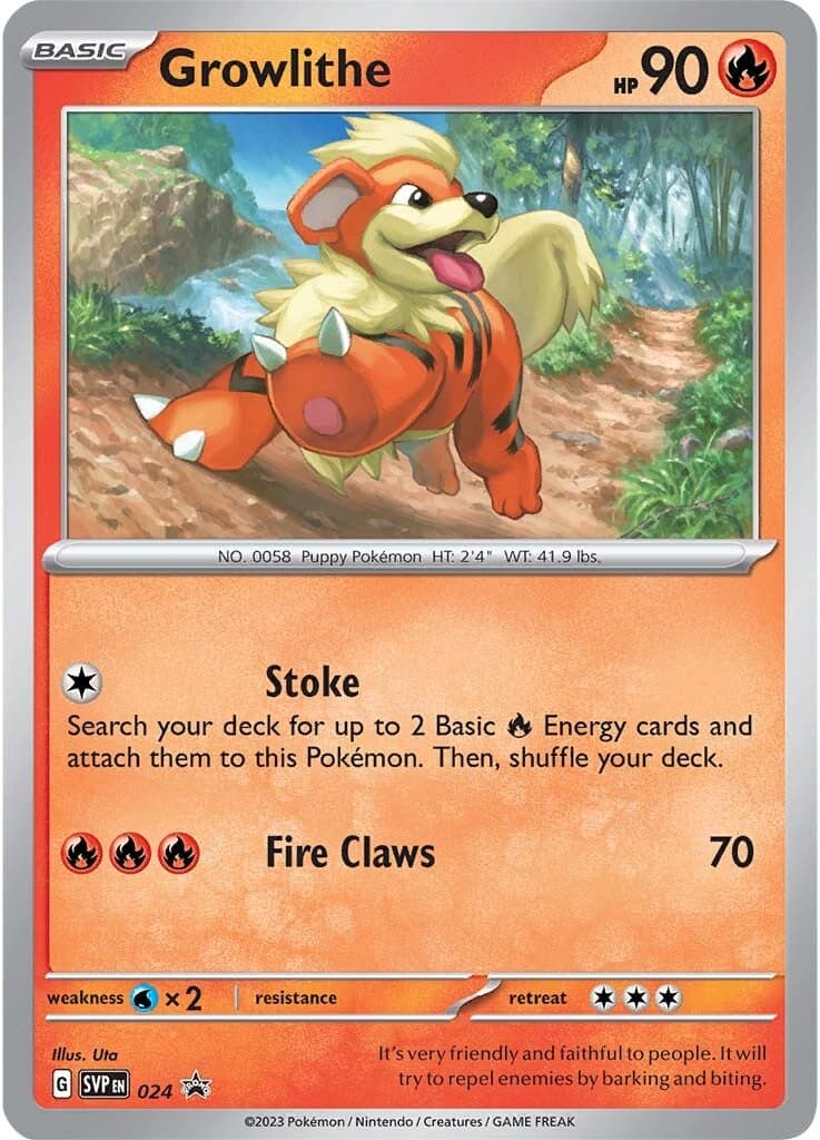 Growlithe 024- SV Scarlet & Violet Promo Cards Holofoil