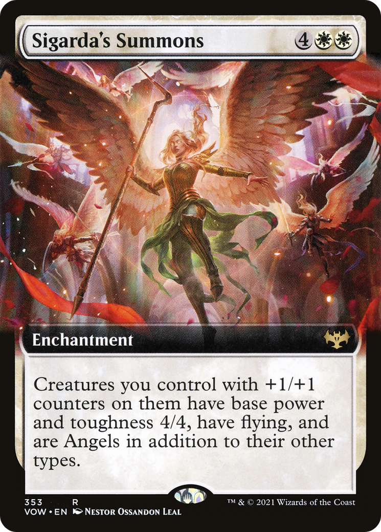 Sigarda's Summons (Extended Art) [Innistrad: Crimson Vow]