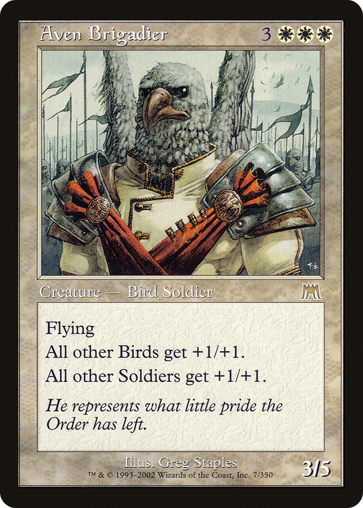 Aven Brigadier [Onslaught] Foil