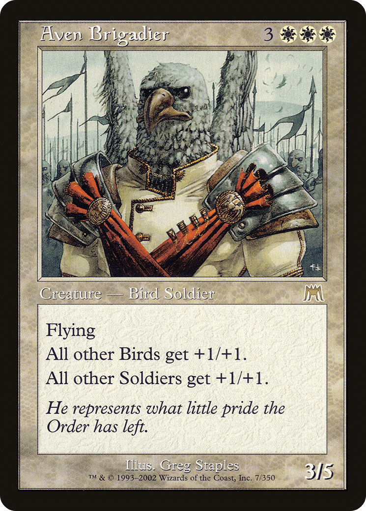 Aven Brigadier [Onslaught] Foil
