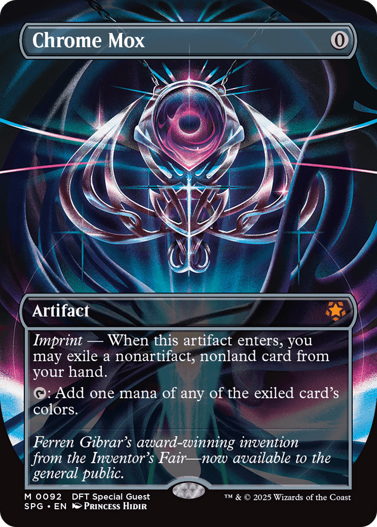Chrome Mox (Borderless) (092) [Aetherdrift]  Foil