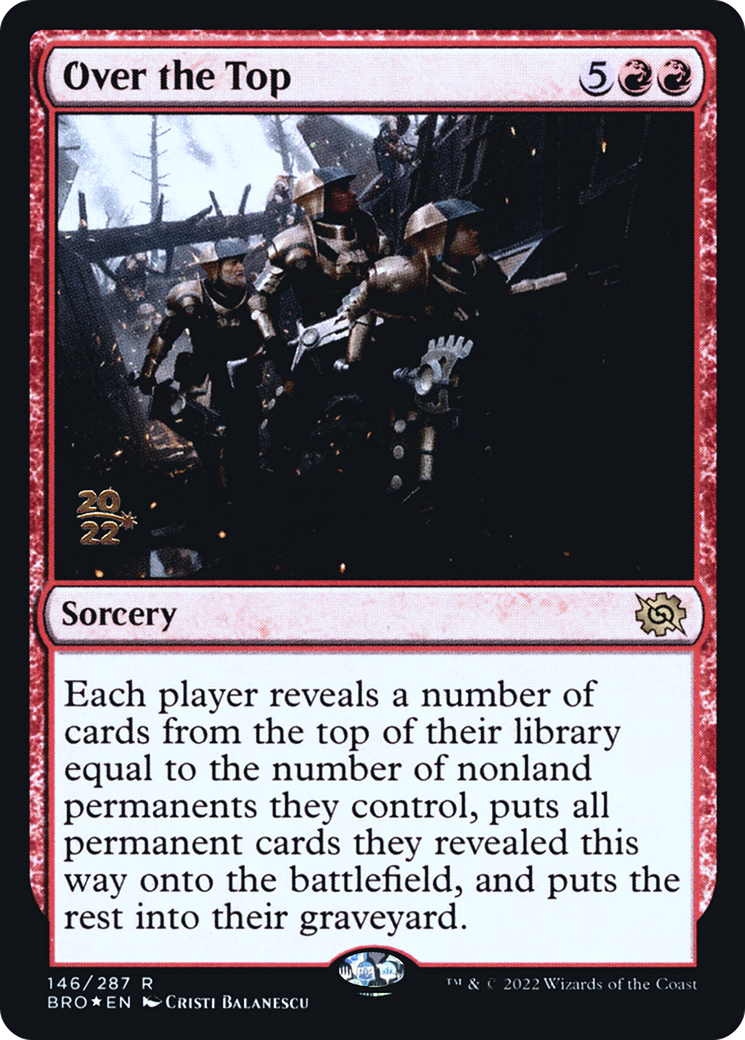 Over the Top (PBRO-146S) - The Brothers' War Promos Foil