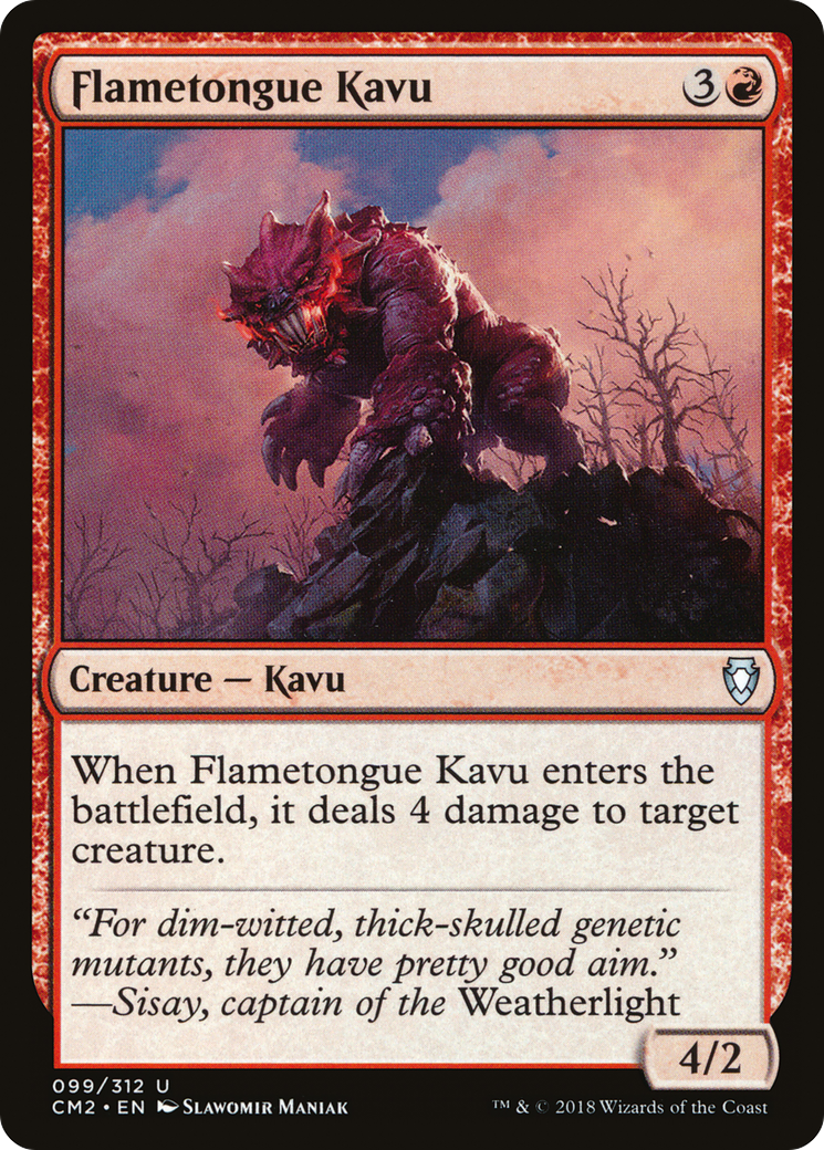 Flametongue Kavu [Commander Anthology Volume II]
