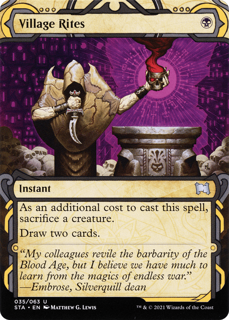 Village Rites [Strixhaven: School of Mages Mystical Archive] Foil