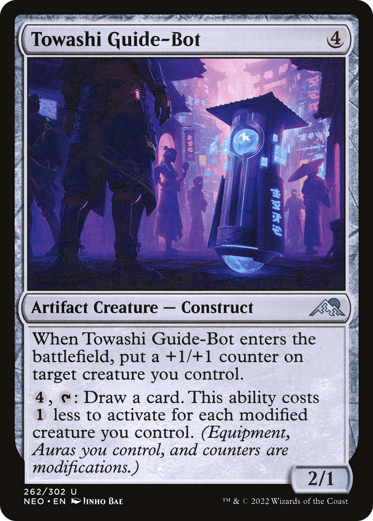 Towashi Guide-Bot [Kamigawa: Neon Dynasty] Foil