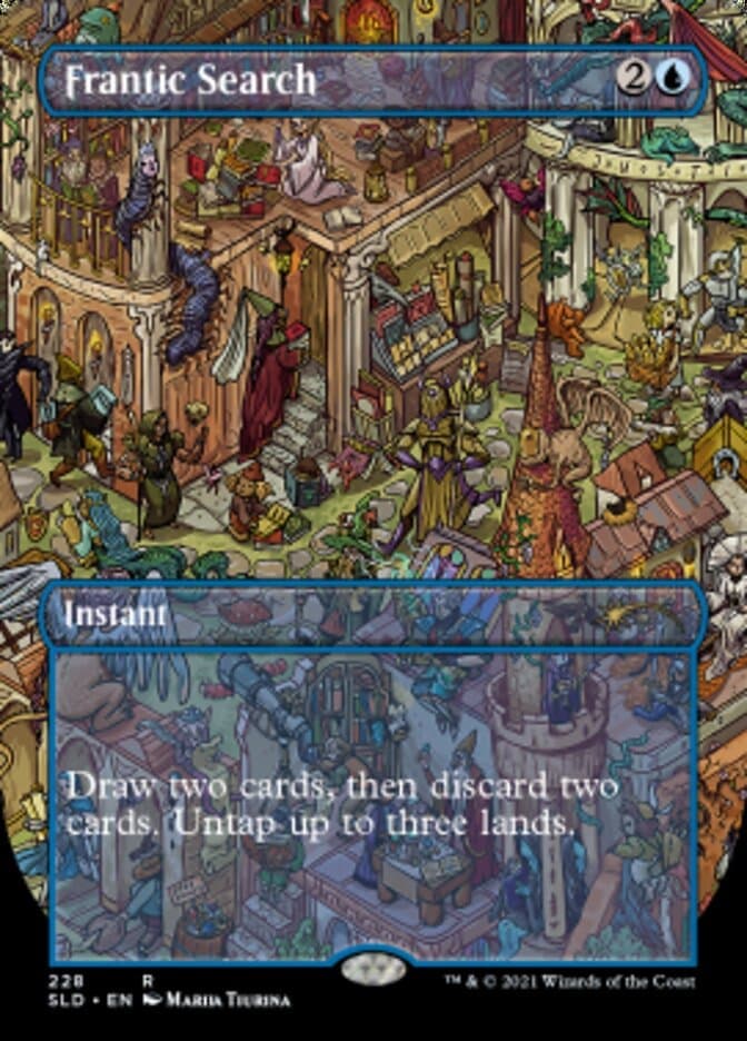 Frantic Search (Borderless) [Secret Lair Drop Series] Foil