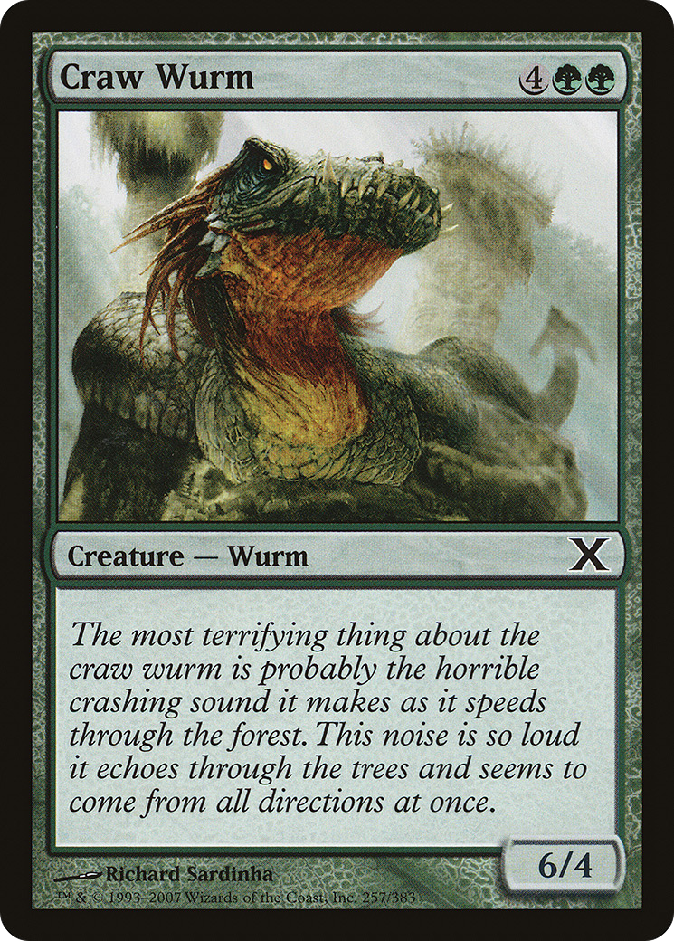 Craw Wurm [Tenth Edition] Foil