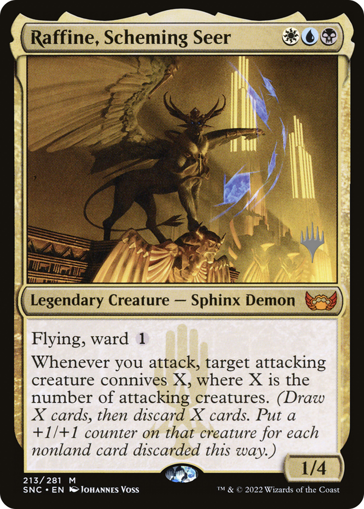 Raffine, Scheming Seer (Promo Pack) [Streets of New Capenna Promos] Foil