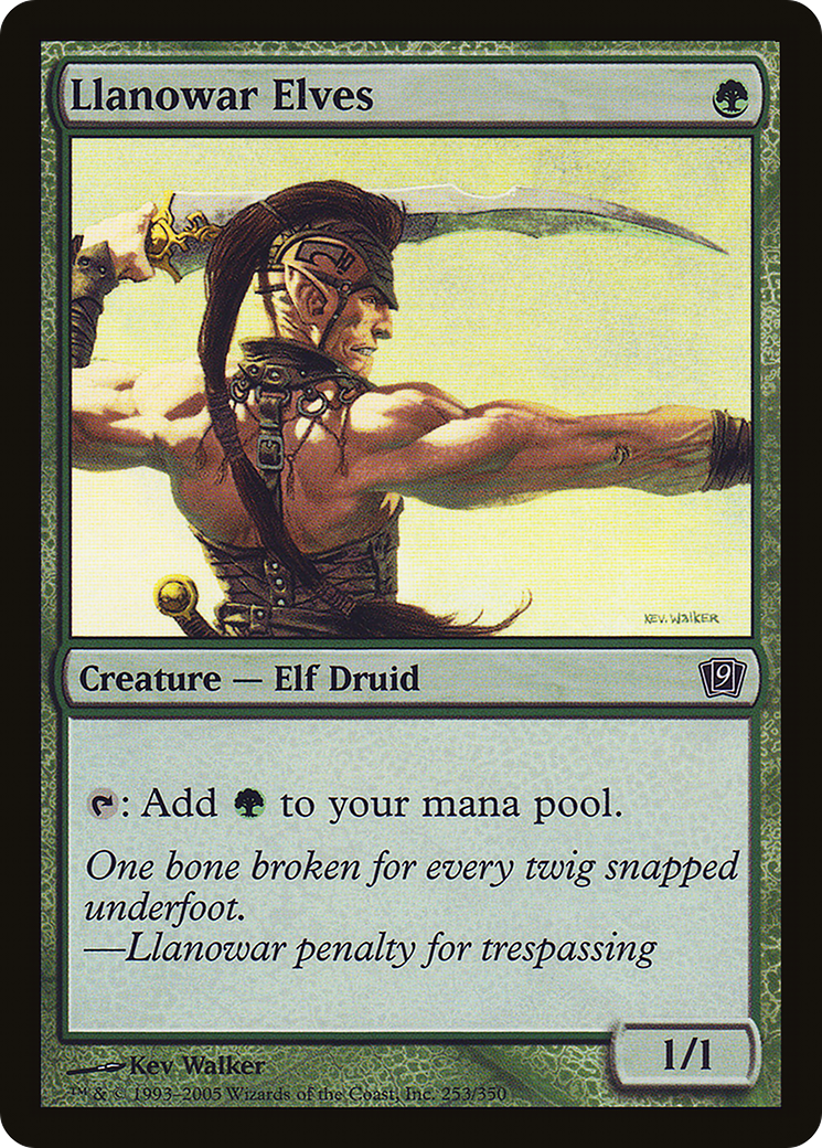 Llanowar Elves [Ninth Edition] Foil