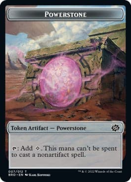 Powerstone // Forest Dryad Double-Sided Token [The Brothers' War Tokens] Foil