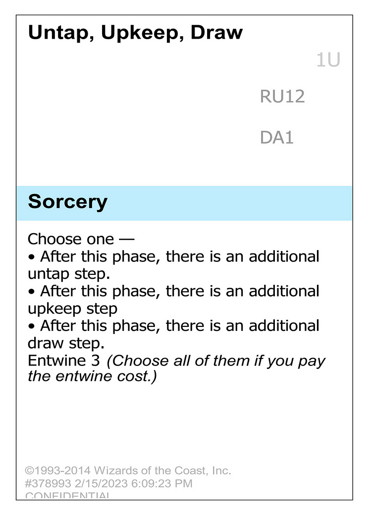 Untap, Upkeep, Draw (DA1-RU12) - Unknown Event