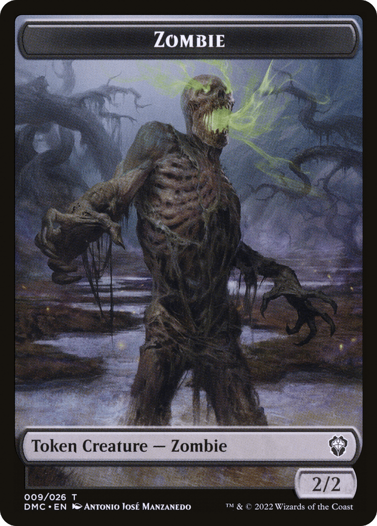 Zombie Token [Dominaria United Commander Tokens] Foil