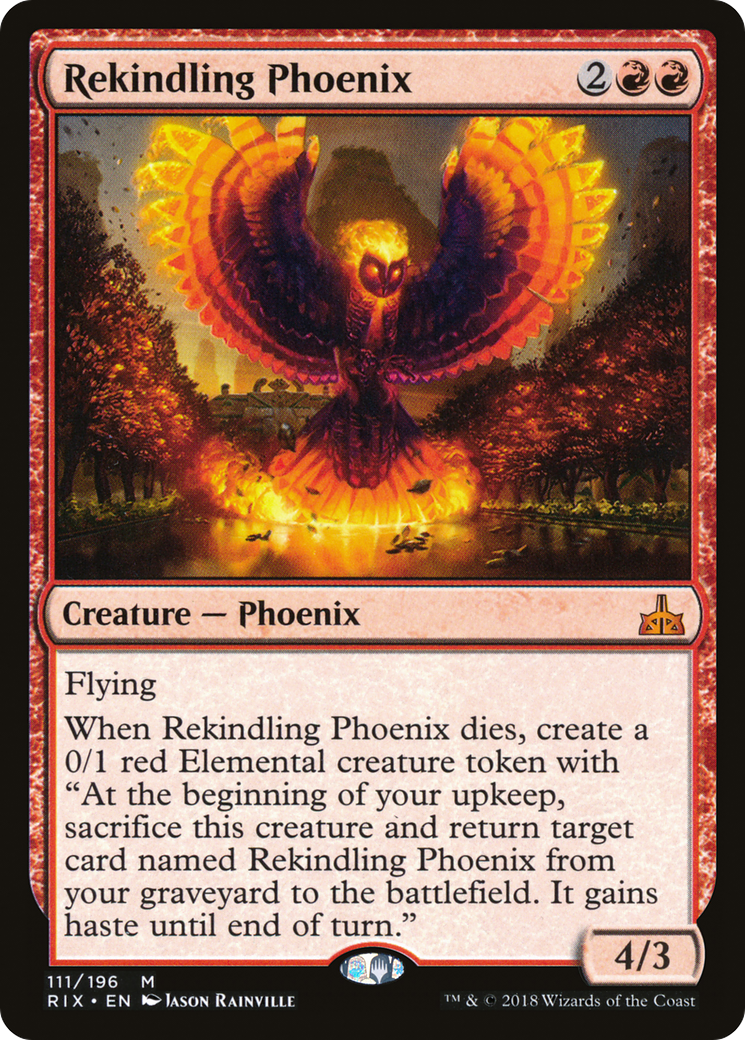 Rekindling Phoenix [Rivals of Ixalan] Foil