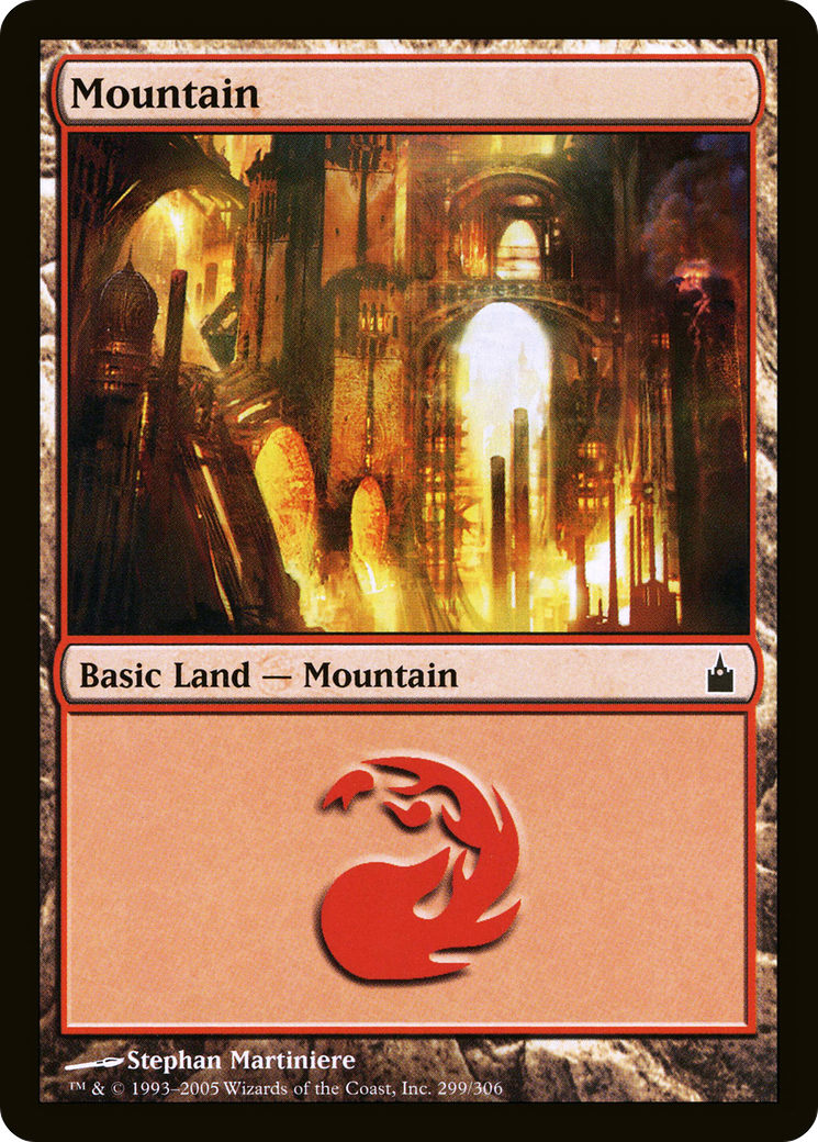 Mountain (RAV-299) - Ravnica: City of Guilds