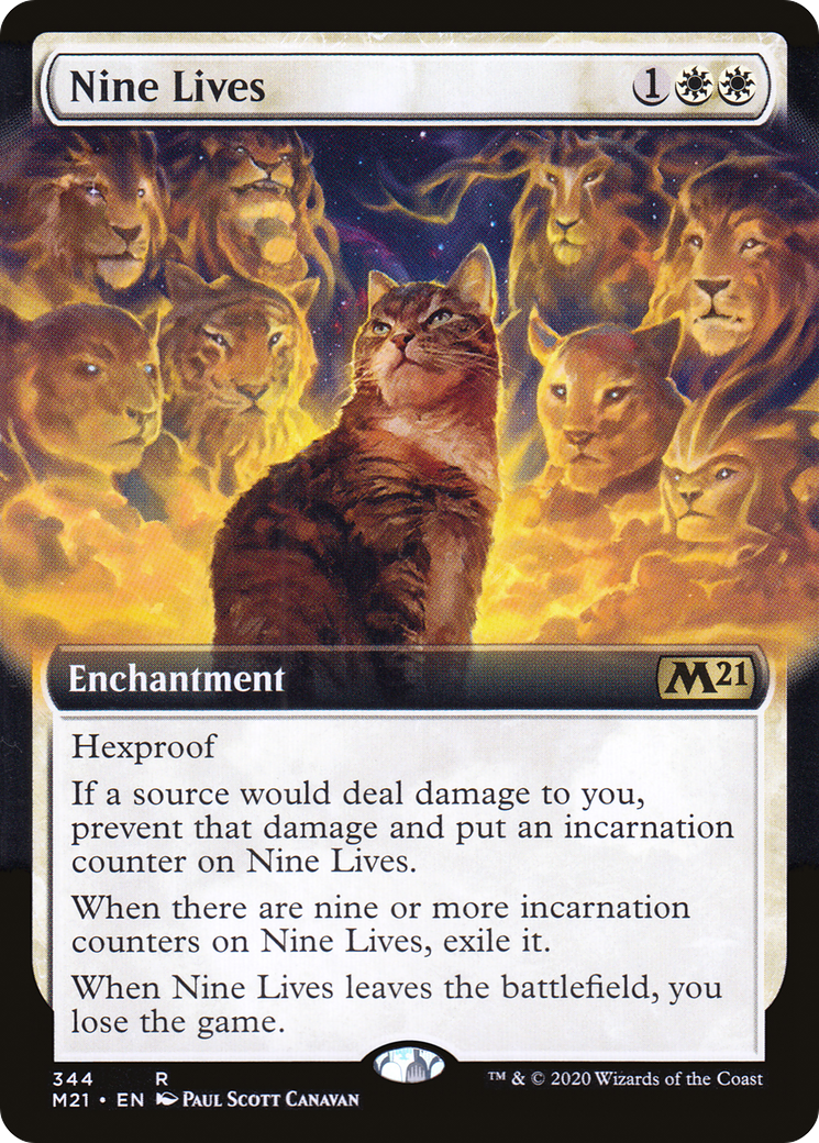 Nine Lives (Extended Art) [Core Set 2021] Foil