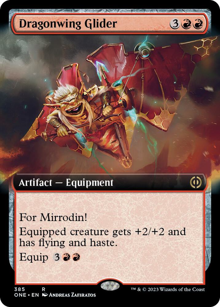 Dragonwing Glider 385 (Phyrexia: All Will Be One)  - Extended Art Foil