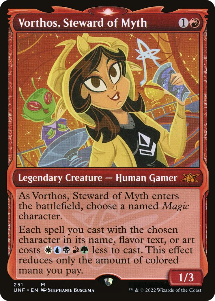 Vorthos, Steward of Myth (Showcase) [Unfinity] Foil