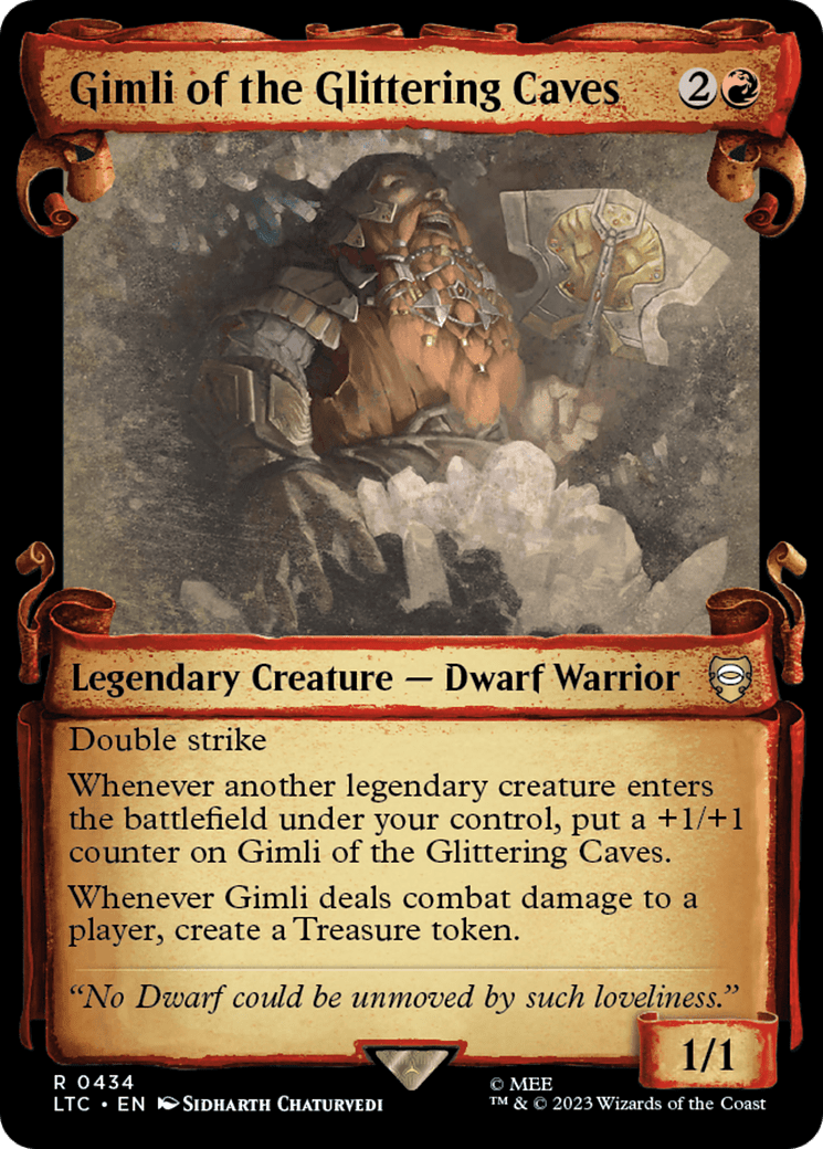 Gimli of the Glittering Caves [The Lord of the Rings: Tales of Middle-Earth Commander Showcase Scrolls]