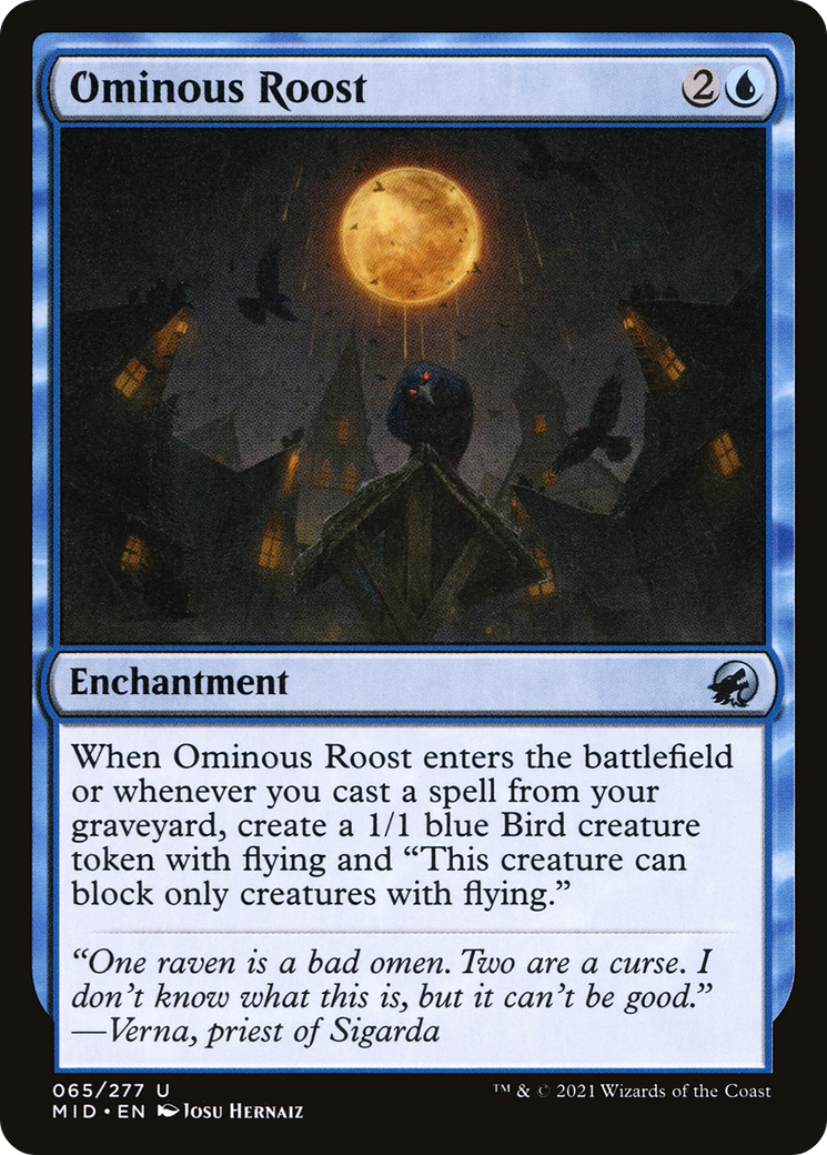 Ominous Roost [Innistrad: Midnight Hunt] Foil