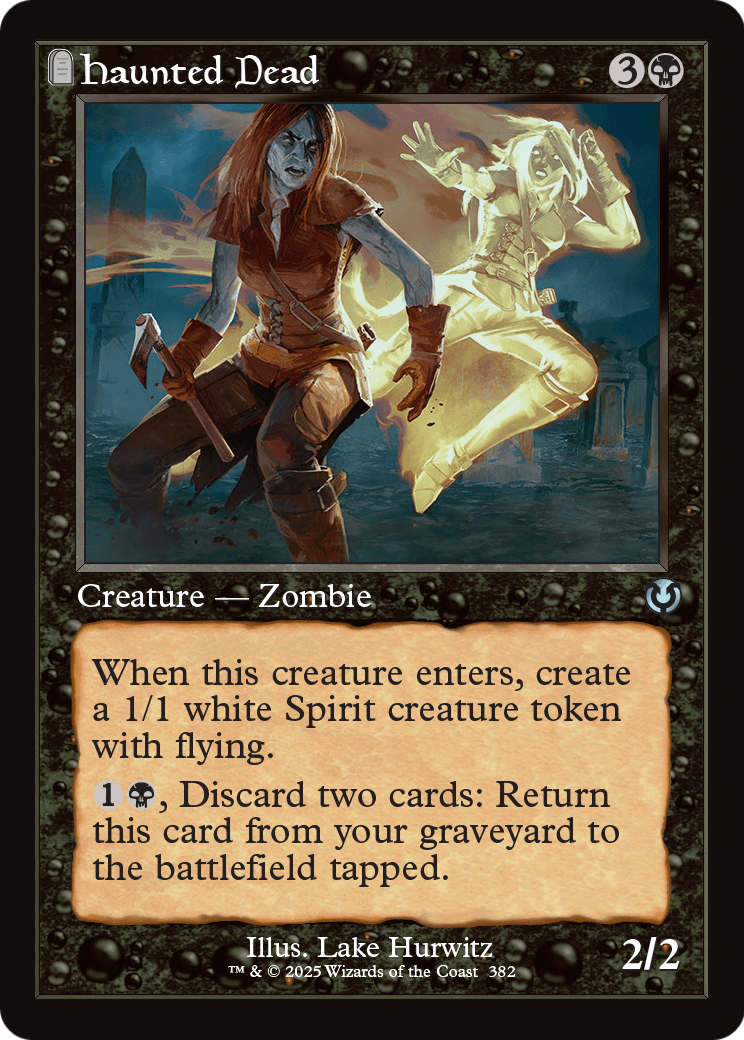 Haunted Dead (Retro Frame) (-382) [Innistrad Remastered]  Foil