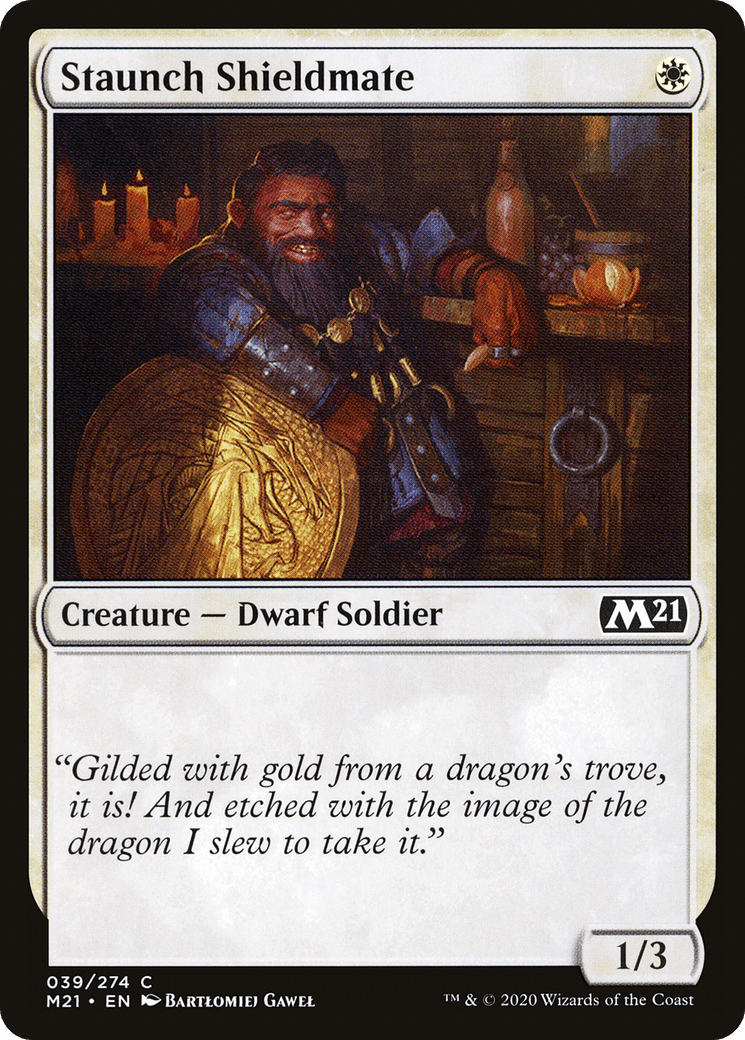 Staunch Shieldmate [Core Set 2021] Foil