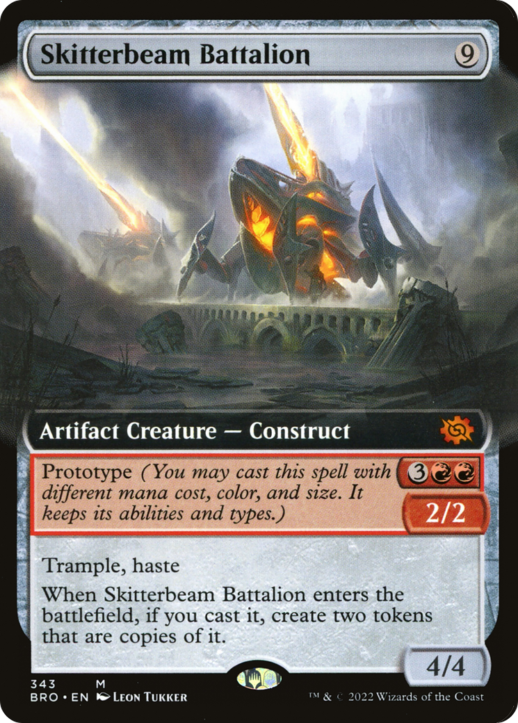 Skitterbeam Battalion (Extended Art) [The Brothers' War] Foil