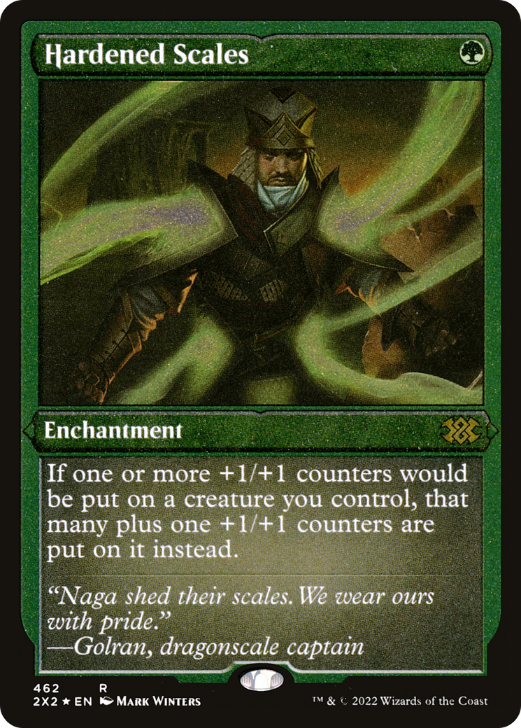 Hardened Scales (Foil Etched) |  Foil (462) [Double Masters 2022]