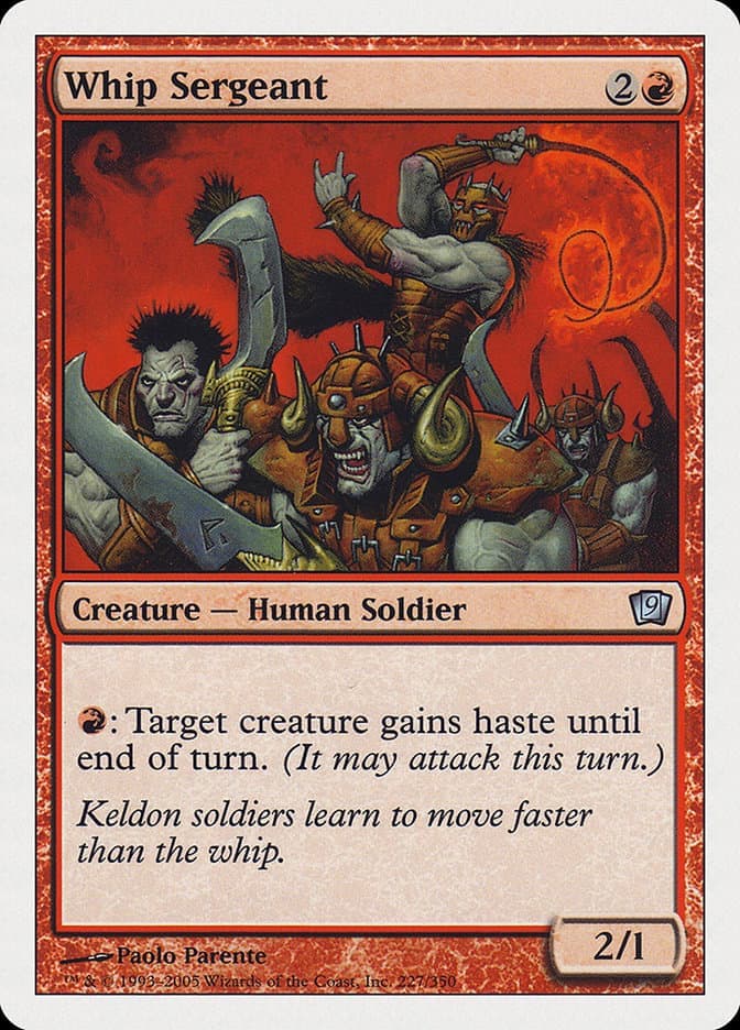 Whip Sergeant [Ninth Edition] Foil