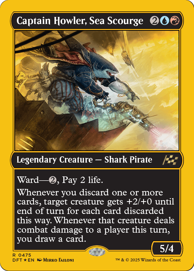 Captain Howler, Sea Scourge (First-Place Foil) |  Foil (475) [Aetherdrift]
