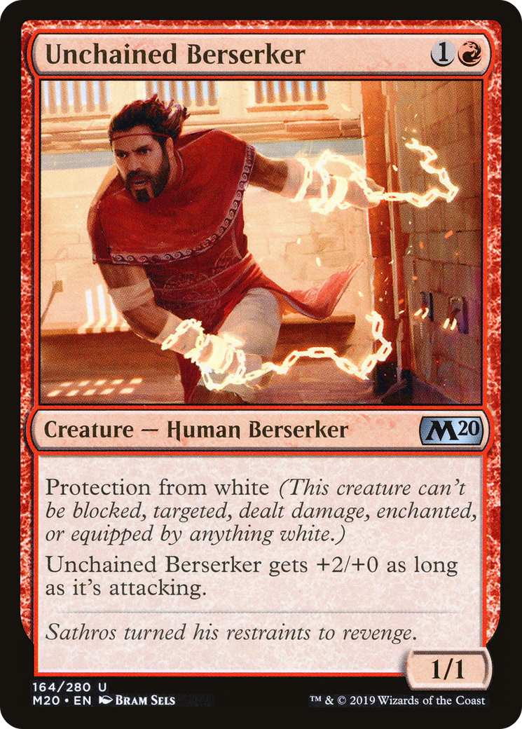 Unchained Berserker [Core Set 2020] Foil