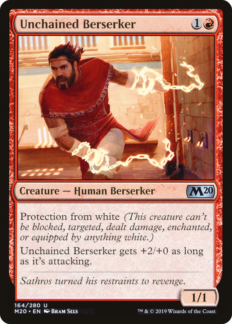 Unchained Berserker [Core Set 2020] Foil