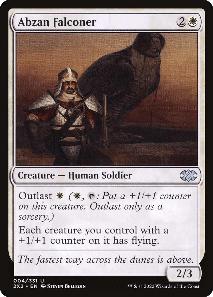 Abzan Falconer [Double Masters 2022] Foil
