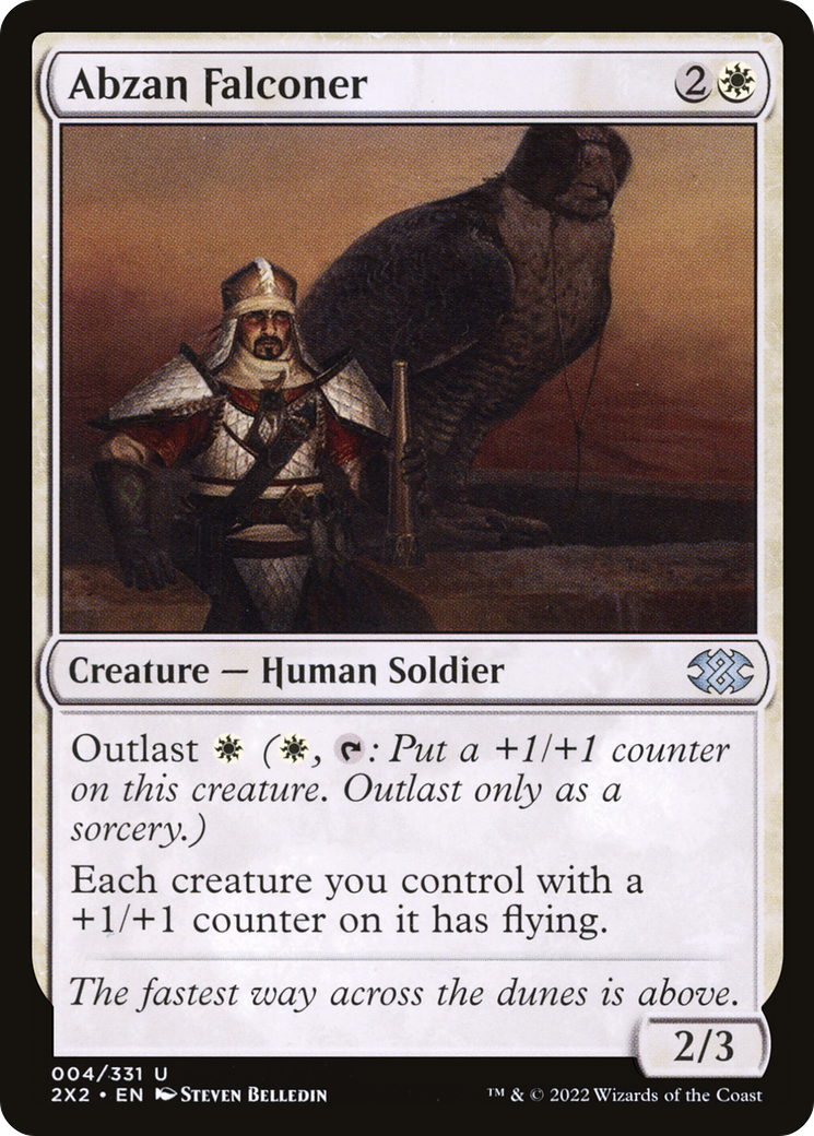 Abzan Falconer [Double Masters 2022] Foil