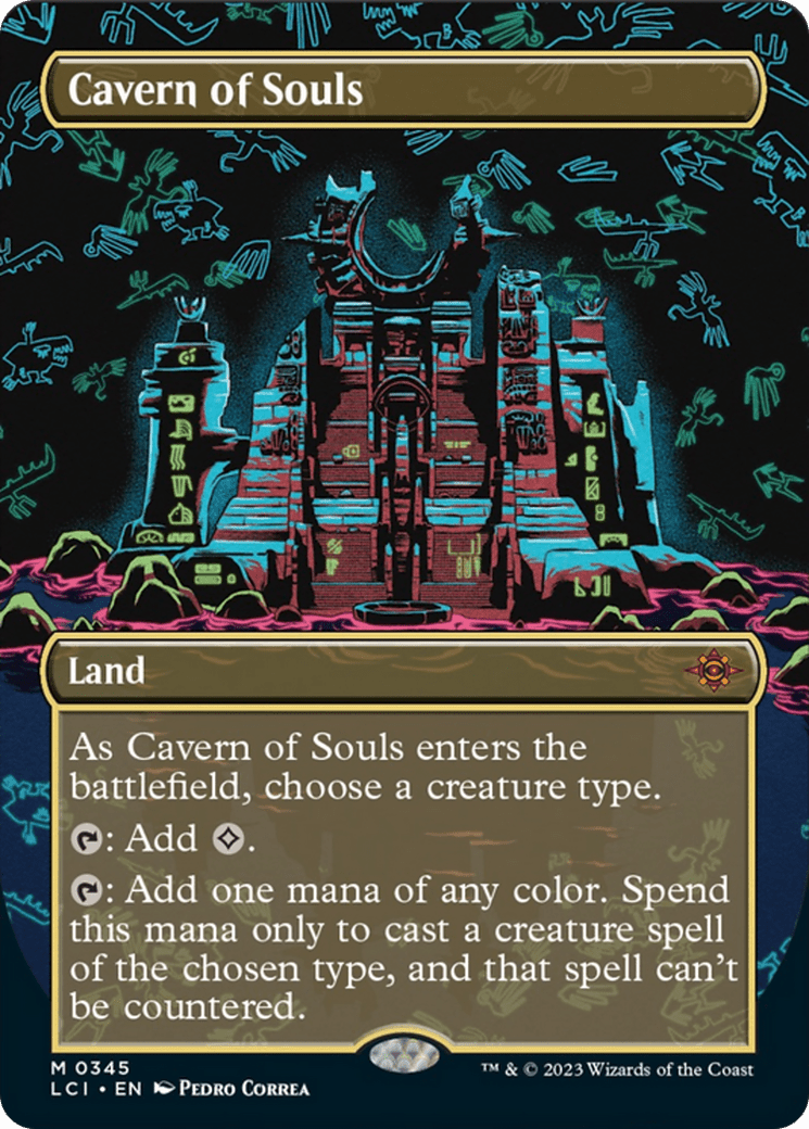 Cavern of Souls (0345) (Borderless) [The Lost Caverns of Ixalan] Foil