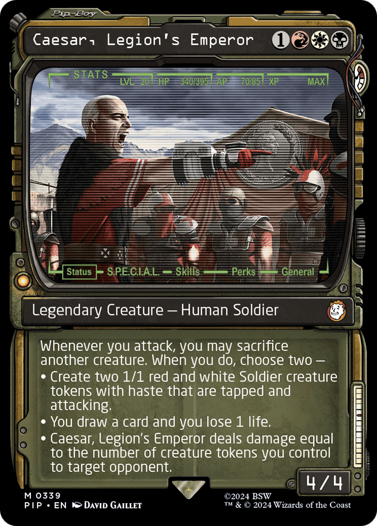 Caesar, Legion's Emperor (Showcase) [Fallout] Foil