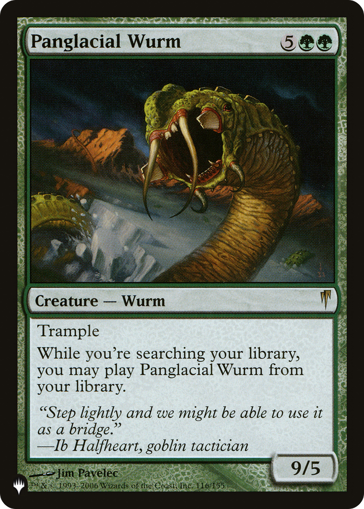 Panglacial Wurm |  Foil (CSP-116) [The List]