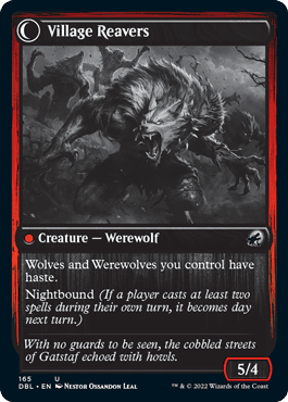 Village Watch // Village Reavers [Innistrad: Double Feature] Foil