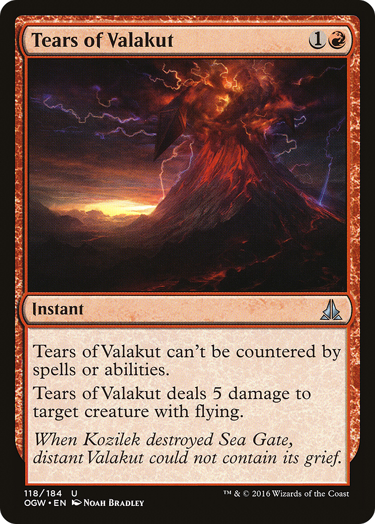 Tears of Valakut [Oath of the Gatewatch] Foil