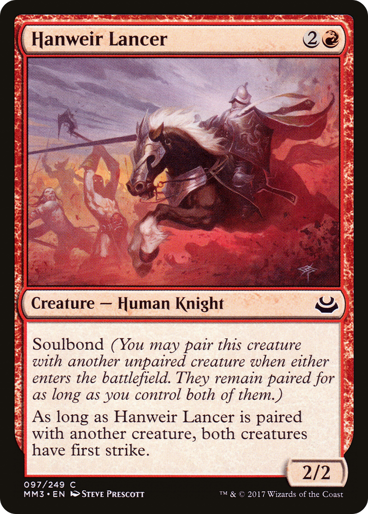 Hanweir Lancer [Modern Masters 2017] Foil