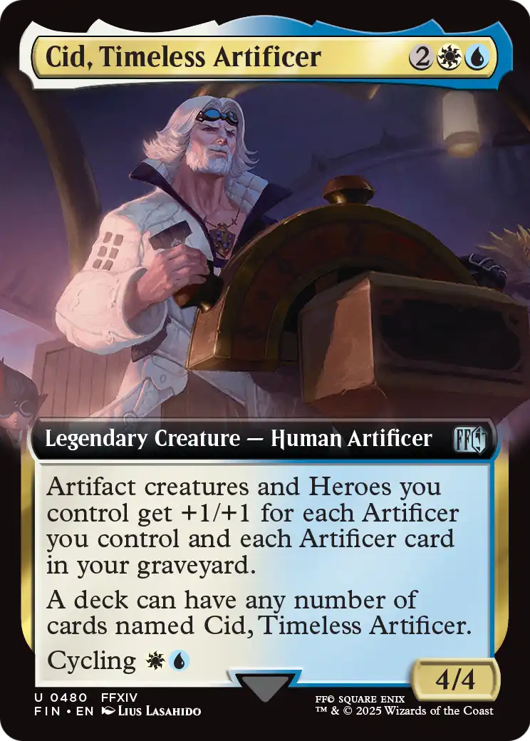 Cid, Timeless Artificer (Extended Art) (480) [FINAL FANTASY]